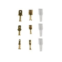 Lugs Connectors Electrical Terminals Crimp W/ Sleeves Set 315pcs Spade