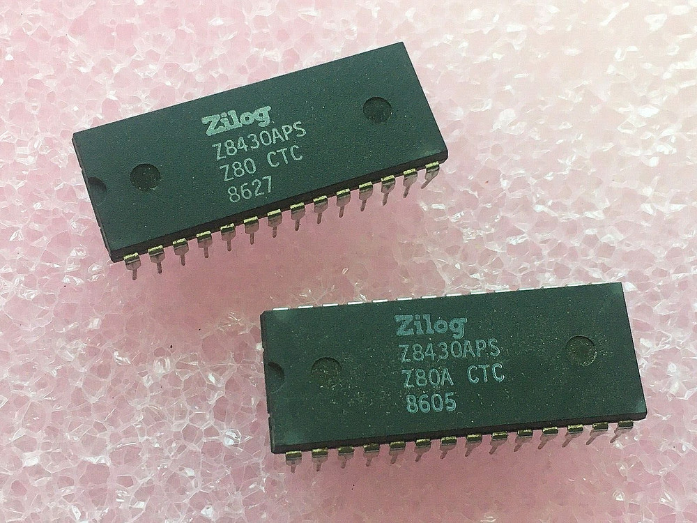 2pc Z8430APS ZILOG Z80A CTC 28 PIN DIP
