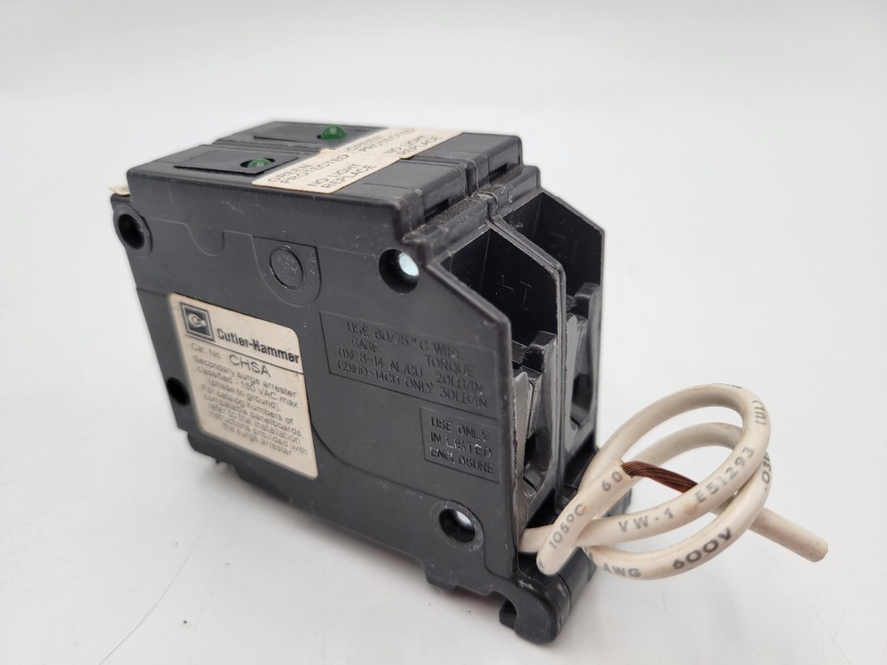 Cutler Hammer CHSA Secondary Surge Arrester Plug-On 150 Volt AC 2 Pole Series A
