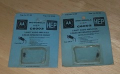 LOT 2 PACK Motorola HEP C6003 1/4 watt audio amplifier linear integrated circuit