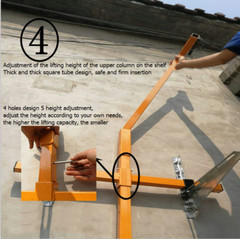 Manual Winch Hoist Lifting Tool Crane for Outside Air Conditioner Installation
