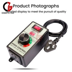110V/220V Electric Motor Rheostat Variable Speed Controller For Router Fan 4000W