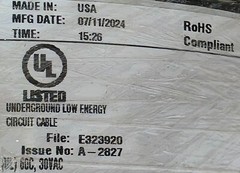 Southwire 10/2C Low Voltage Lighting Cable Direct Burial 30V LVLL ULEC /50ft