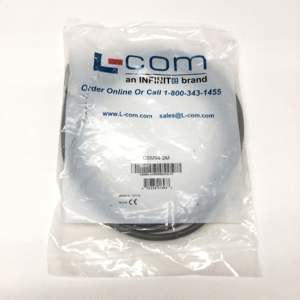 L-Com CSM94-2M Firewire Cable, IEEE-1394 Type 1, 400Mbps, 2m Long