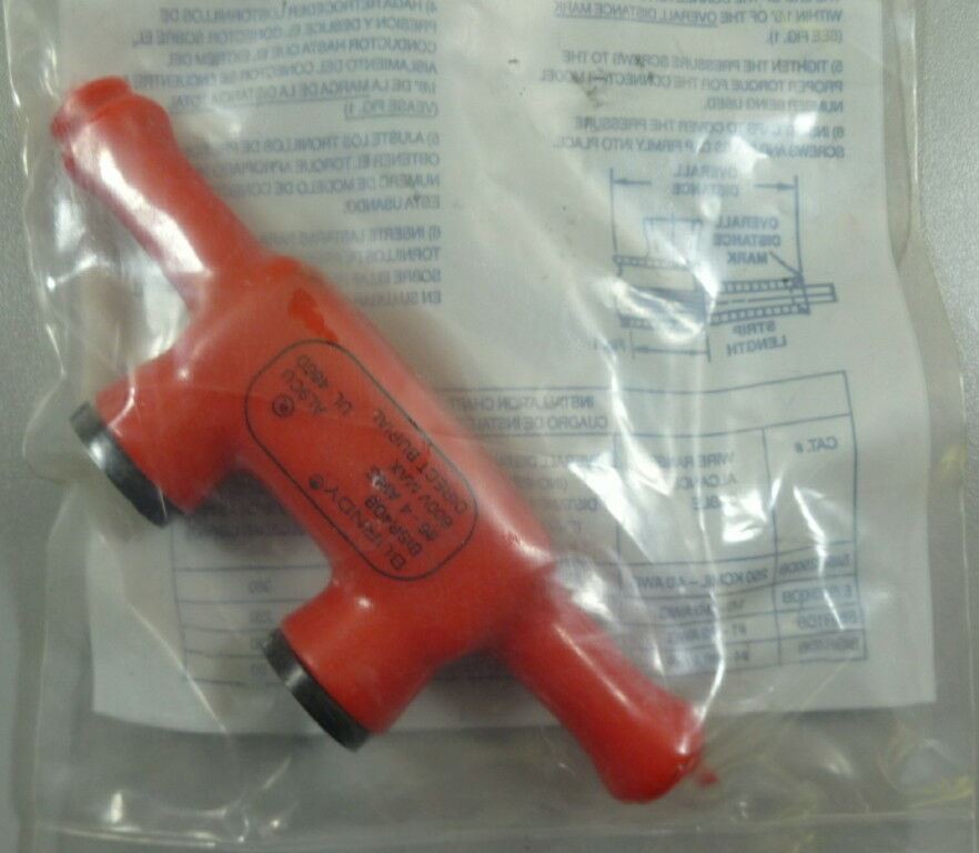 Burndy BISR4DB 600V AL9CU 486D 6-4AWG Direct Burial Connector – Factory Sealed