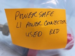 PowerSafe L1 P3 Power Connector Panel Mount 500 Amp IP67 1000 Vac Red *USED