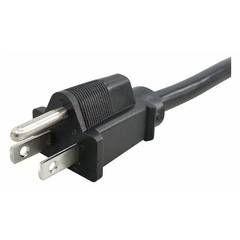 Monoprice PC Power Cord, 5-15P, IEC C13, 15 ft., Blk, 15A 5294 Monoprice 5294