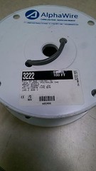 AlphaWire 3222 Slate 100ft 22AWG PVC/NYLON ISN. Braid Shield