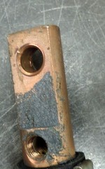350 x 60 Welding Shunt Copper Wire Spot Welder Water Cooled 350 MCM