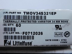 LOT OF 60 LITTELFUSE TMOV34S321EP THERMALLY PROTECTED VARISTOR 34MM DISC T137673