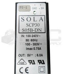 SOLA SCP30 S05B-DN POWER SUPPLY 100-240V 50/60HZ 0.75A