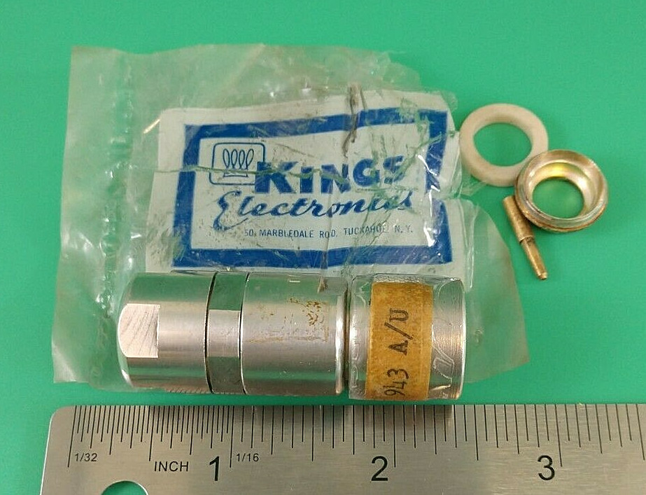 KINGS ELECTRONICS UG-943A/U N-TYPE CONNECTOR SILVER
