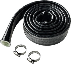 1″ ID Heat Shielded Fire Thermo Armor Fire Sleeve Silicone Coated Fiberglass Hea