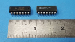 (10pcs) IC, CD4011BE, Mixed Manufacture ( TI , HARIS, …), GATE NAND 4CH 14DIP