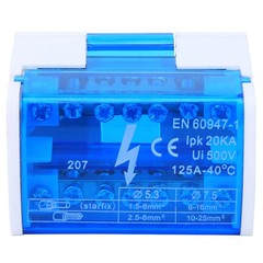 Terminal Block Distribution Box On DIN Rail Compact Universal Connector For