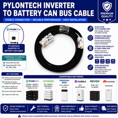 PYLONTECH INVERTER TO BATTERY CAN CABLE FOR DYNESS / FREEDOM / HUBBLE BATTERY