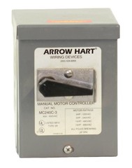 Arrow Hart MC240C-3 Manual Motor Controller 40A 600V 1-Phase NEMA 3R Outdoor