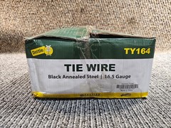 (QTY 12) LH Dottie TY164 400′ Tie Wire, Carbon Annealed Steel, 16.5 AWG, Black