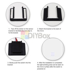 DC12V24V Mirror Touch Switch Bathroom Mirror Makeup Mirror LED Mirror Switch 3A