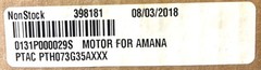 Broad Ocean ZWK465A00301 OEM Fan Motor (New In Box)