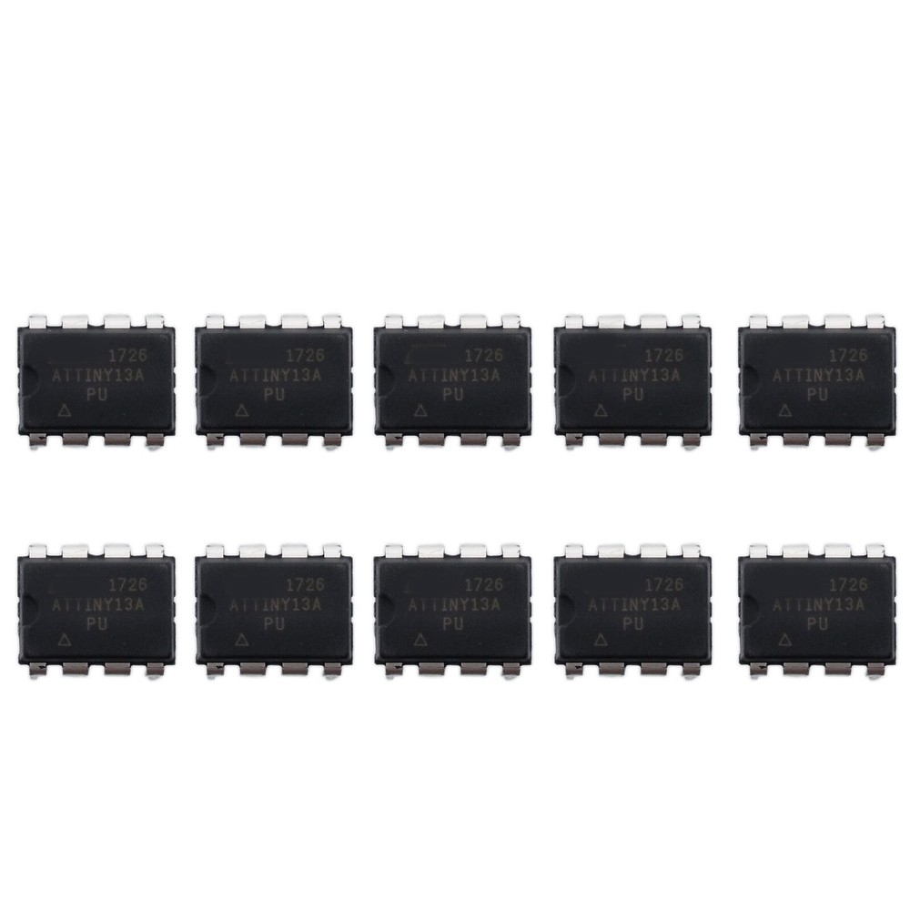US Stock 10 pcs ATTINY13A-PU ATTINY13A DIP8 IC MCU AVR 1K FLASH 20MHZ NEW
