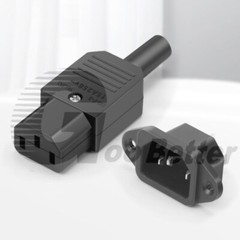 IEC Mains Power Plug/Socket Inlet Outlet Cable Connectors AC-01/02/03/04/05/06A