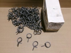 Cooper BR-24-4W Box of 100 1 1/2″ Bridle Ring 1/4″ Lag Screw Zinc Plated AK