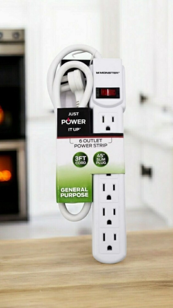 Monster 1700 Just Power It Up Power Strip, 1875 Watts, 125 Volts