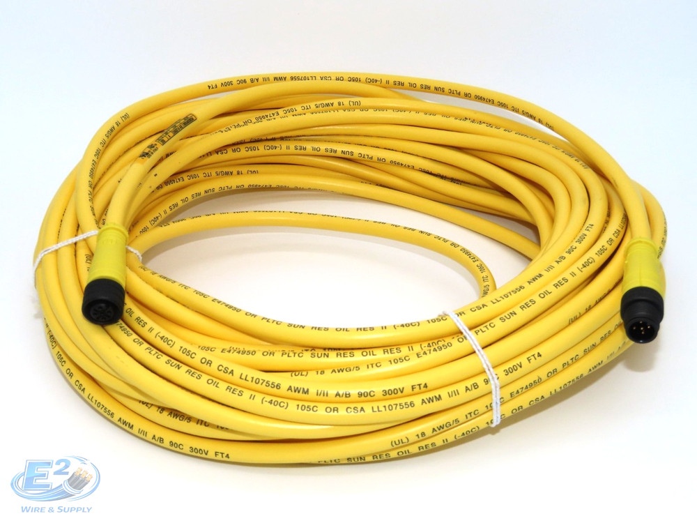 Brad Connectivity 885030K03M180/Molex 1200661686 18G Yellow 5 Position M/F