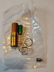 OAK PUSH SWITCH # 616-6 GREEN SPDT 5 AMPS 28 VDC 115 VAC W/LAMP, NOS.