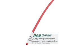 1/8″ 3.00mm ID X 4 Ft 3:1Ratio Red Dual Wall Adhesive Lined Heat Shrink Tubing