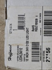 Hoffman LEDHL24V12 12 Inch 24V LED Light RoHS Made in Canada Honeywell 10112959