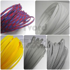 PET Braided Sleeving 30 Colors Expandable Flexible Cable Sleeve Braids Polyester