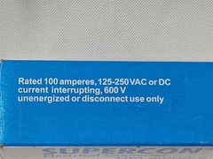Superior Electric PS100GR Supercon Electrical Connector Cable Socket Plug 100A