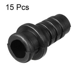 15pcs 8mm PVC Strain Cord Boot Protector Power Tool Hose Black
