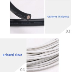 UL3135 10AWG~30AWG Silicone Rubber Cable Tinned Copper Wire High Temp 4-Colors