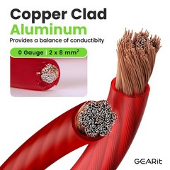 GEARit 1/0 Gauge Wire (50ft – Red Translucent) – 50ft,