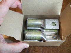 NOS Box of 6 T&B 60136 Method Color‑Keyed Lug Pressure Terminal Connectors 3/8″