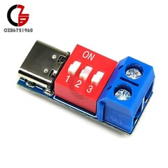 PD/QC Decoy Fast Charging Trigger Module Adjustable Voltage 5V9V12V20V Type-C 5A
