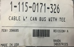 Raven Cable 6 Feet CAN BUS with Tee – 115-0171-326