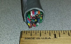 ( 1 FT ) Belden YR22352 2-22AWG Gray Bulk Drop Cable 19/P Twisted CR-CS-0099-005