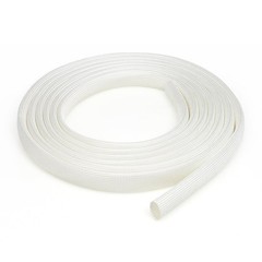 1-25mm White Silicone Fiber Glass Tube Wire Cable Insulating High Temp Sleeving