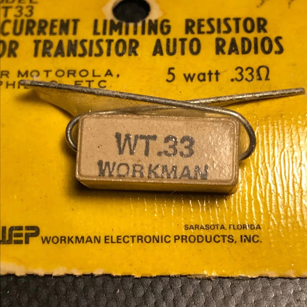 WT33 – WORKMAN – CURRENT LIMITING RESISTOR