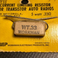 WT33 – WORKMAN – CURRENT LIMITING RESISTOR