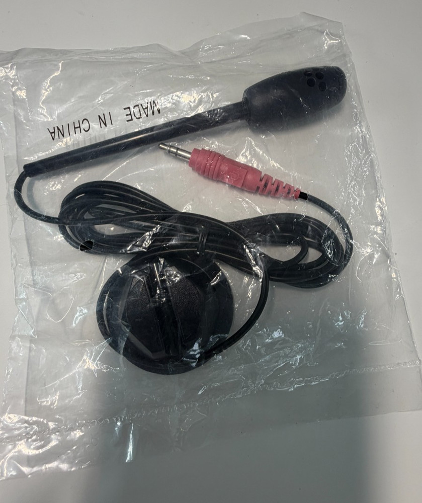 PC Microphone Pink Plug Microphone New Sealed