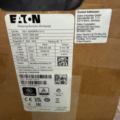 EATON Variable Frequency Drive DG1-324D8FB-C21C / DG1324D8FBC21C DG1 PowerXL NIB