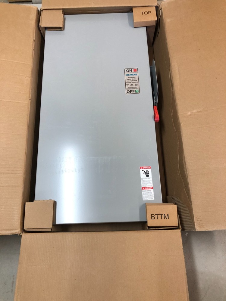 400 AMP Siemens HF365NRA Fusible Nema 3R Rated Heavy Duty Safety Switch.