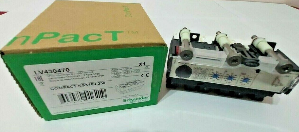 Schneider Electric LV430470 3P3D Micrologic 2.2 160A Trip Unit 3P 160A forNSX160