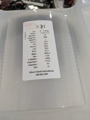 Entegris H9200-0303 SILICON QUEST TEST WAFERS 8″ C-91261 H9200-0303