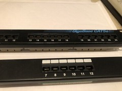 Black Box GigaBase CAT5e Patch Panel – 24 Port And Panel-12 Lot Of 2